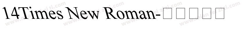14Times New Roman字体转换